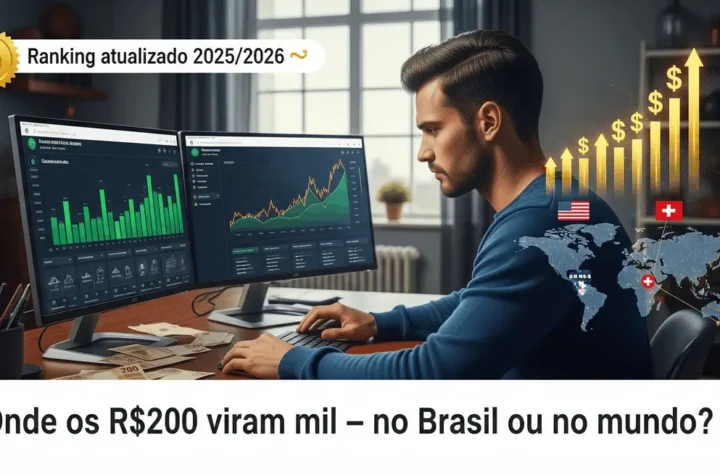 Homem visualizando gráficos