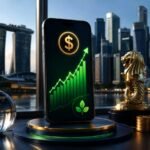 A financial concept illustration on how to build wealth in Singapore using smart investment tools